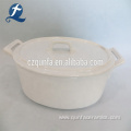 Customized Oval Shape Ceramic Casserole Dish With Lid